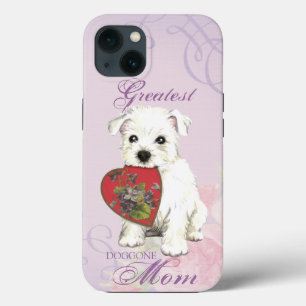 Westie Heart mama Case-Mate iPhone Case