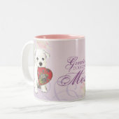 Westie Heart mama Tweekleurige Koffiemok (Voorkant links)