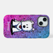 Westie Heartbeat Telefoon Case iPhone 15 Case (Achterkant horizontaal)
