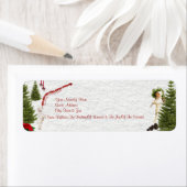 Westie heb jezelf een vrolijk klein kerstfeest etiket (Insitu)