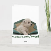 Westie heb jezelf een vrolijk klein kerstfeest feestdagen kaart (Achterkant)