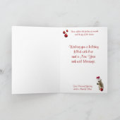 Westie heb jezelf een vrolijk klein kerstfeest feestdagen kaart (Binnen)