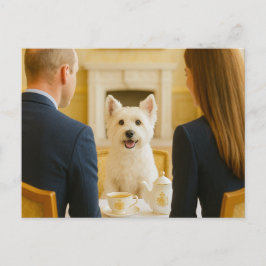 Westie heeft Royal Tea Briefkaart