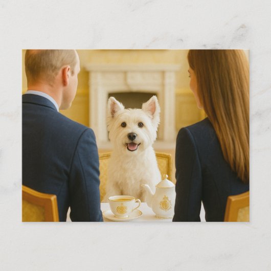 Westie heeft Royal Tea Briefkaart (Voorkant)