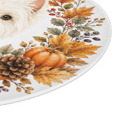 Westie-herfstkrans Snijplank (Hoek)