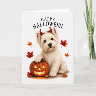 Westie Highland White Duivels Hond Kaart