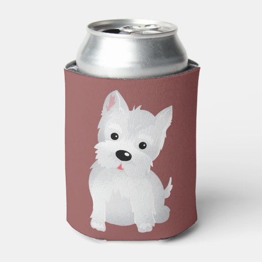 Westie hond blikjeskoeler (Blikje Voorkant)