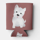 Westie hond blikjeskoeler (Voorkant)