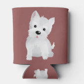Westie hond blikjeskoeler (Achterkant)