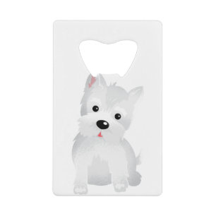 Westie hond creditkaart flessenopener