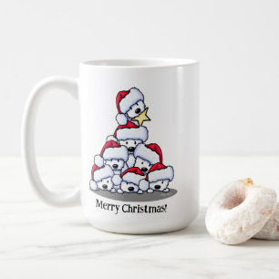 Westie-hond Kerstboom Koffiemok