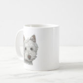 Westie hond koffiemok (Voorkant links)