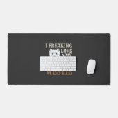 Westie-hond liefde typografie bureaumat (Keyboard & Muis)