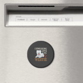 Westie-hond liefde typografie magneet (Insitu (Vaatwasser))