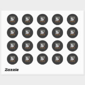 Westie-hond liefde typografie ronde sticker (Vel)