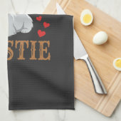 Westie-hond liefde typografie theedoek (Quarter Fold)