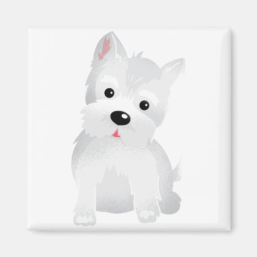 Westie hond magneet (Voorkant)