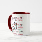 Westie-hond mok met Kussen & Knuffels (Voorkant links)
