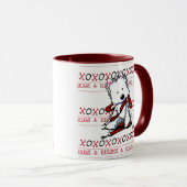 Westie-hond mok met Kussen & Knuffels (Voorkant rechts)