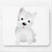 Westie hond muismat (Voorkant)