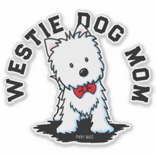 Westie Hond Sticker (Voorkant)
