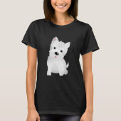Westie hond t-shirt (Voorkant)