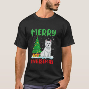 Westie Hondenboom Xmas Trui Mannen Vrouwen Lelijk T-shirt
