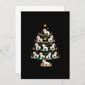 Westie-Hondenliefhebber met kerstbomen Kaart (Voorkant / Achterkant)