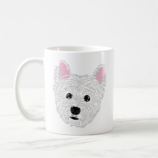 Westie Hondenmoeder Mok - West Highland Terrier (Links)