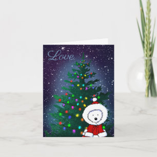 Westie houdt van Kerstmis Feestdagen Kaart