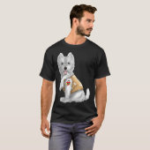 Westie Ik hou van Tattoo Dog Funny Moederdag Gi T-shirt (Voorkant volledig)