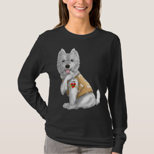 Westie Ik hou van Tattoo Dog Funny Moederdag Gi T-shirt