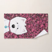Westie Impressions Floral Bad Handdoek (Handdoek)