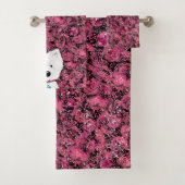 Westie Impressions Floral Bath Towel Set Bad Handdoek (Insitu)