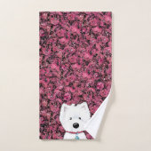Westie Impressions Floral Bath Towel Set Bad Handdoek (Handdoek)