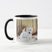 Westie in de schemering mok (Links)