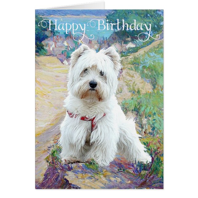 Westie in de Seashore (Voorkant)