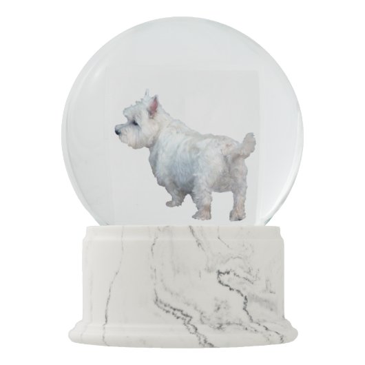 WESTIE IN DE SNEE SNEEUWBOL (Voorkant)