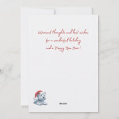 Westie in Santa Hat Vrolijke Kerst Kaart (Achterkant)