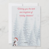 Westie in Sled Vrolijk Kerstfeest Kaart (Achterkant)