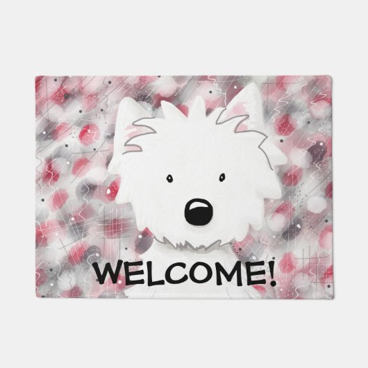 Westie-indrukken #2 Welkom Mat (Voorkant)