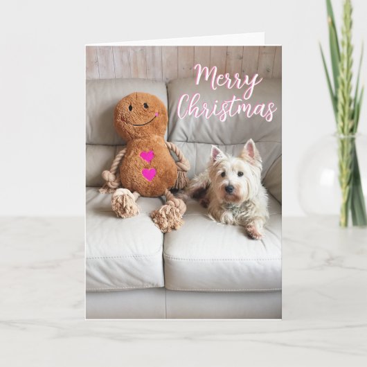 Westie Kaart kerstmis West Highland Terrier (Voorkant)