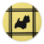 Westie Keramische Knop (Voorkant)