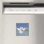 Westie Kerst Engel Magneet (Insitu (Vaatwasser))
