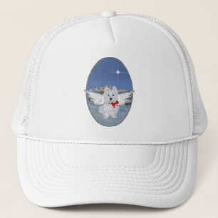 Westie Kerst Engel Trucker Pet