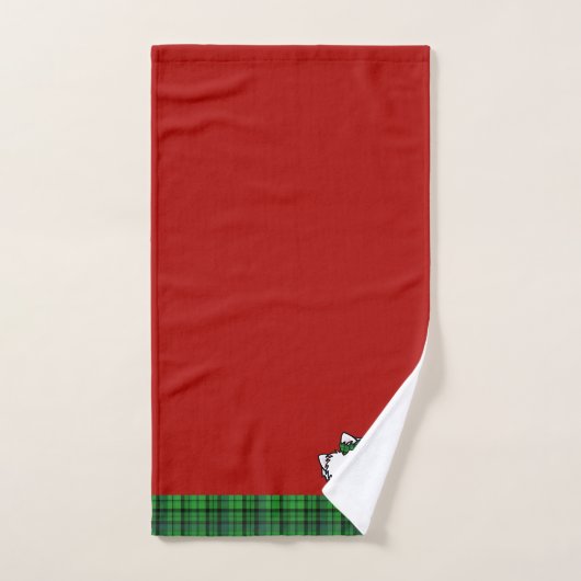 Westie Kerst KiniArt Handdoek Set (Handdoek)