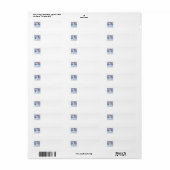 Westie Kerst Retouradres Label (Full Sheet)
