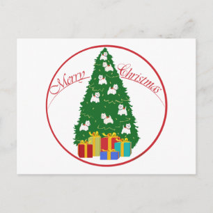 Westie Kerstboom Briefkaart