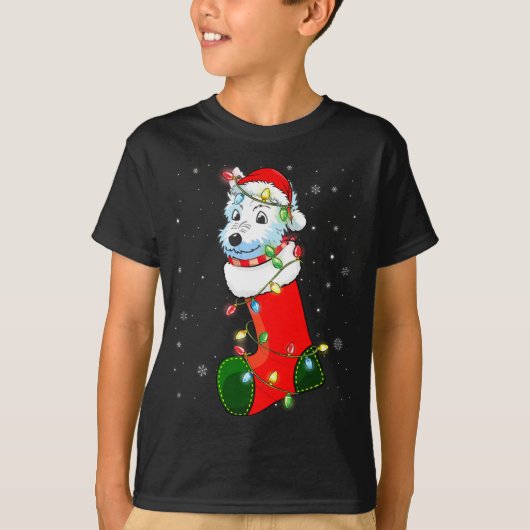 Westie kerstboom — kerstkerstkerstkerstkerstkerstk t-shirt (Voorkant)