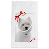 Westie kerstcadeau klein cadeauzakje (Voorkant)